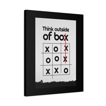 Motivational Matte Canvas, Stretched, 1.25" - Think Outside The Box Design