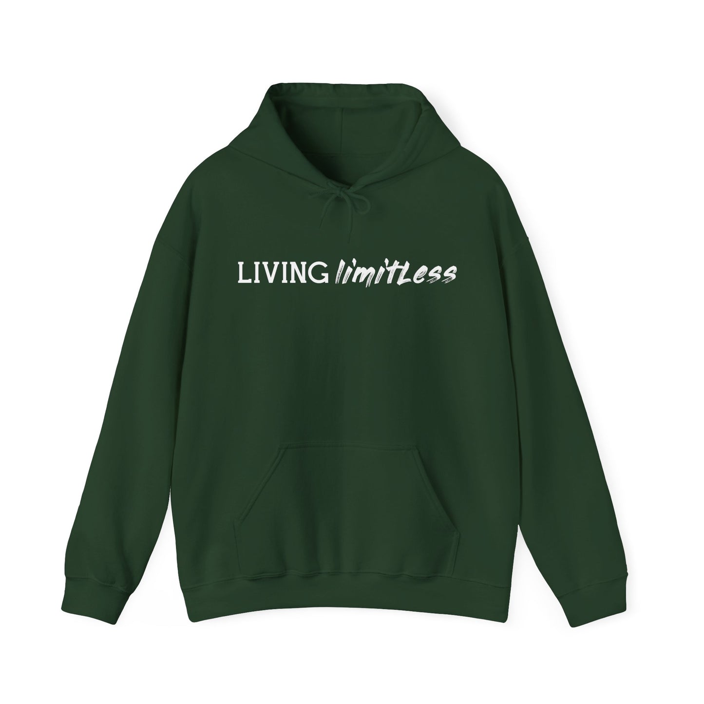 Motivational Unisex Hooded Sweatshirt - Living Limitless Design