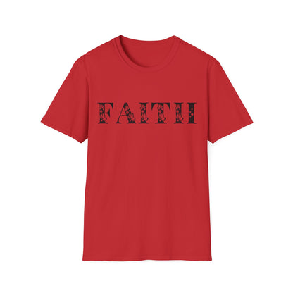 Christian Unisex T-Shirt - Faith Black Design