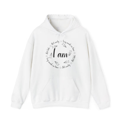 Motivational Unisex Hooded Sweatshirt - I Am Very Much On Time Design