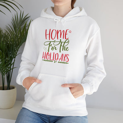 Christmas Unisex Hooded Sweatshirt - Home For The Holidays Design