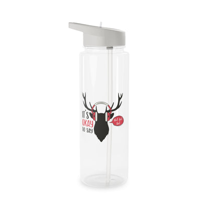 Tritan Water Bottle - It's Okay To Say Ho Ho Ho Design