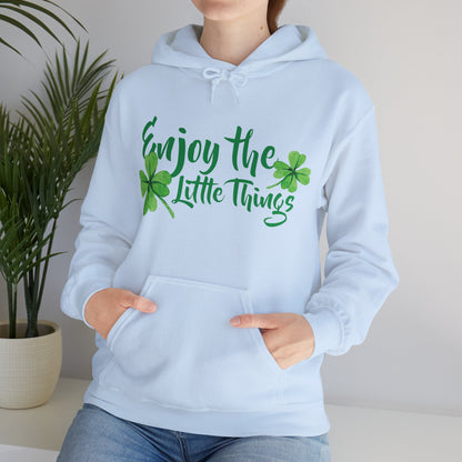 Motivational Unisex Hooded Sweatshirt - Enjoy The Little Things Design