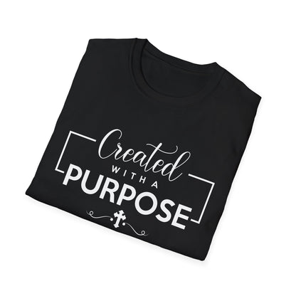 Christian Unisex T-Shirt - Created With A Purpose Design