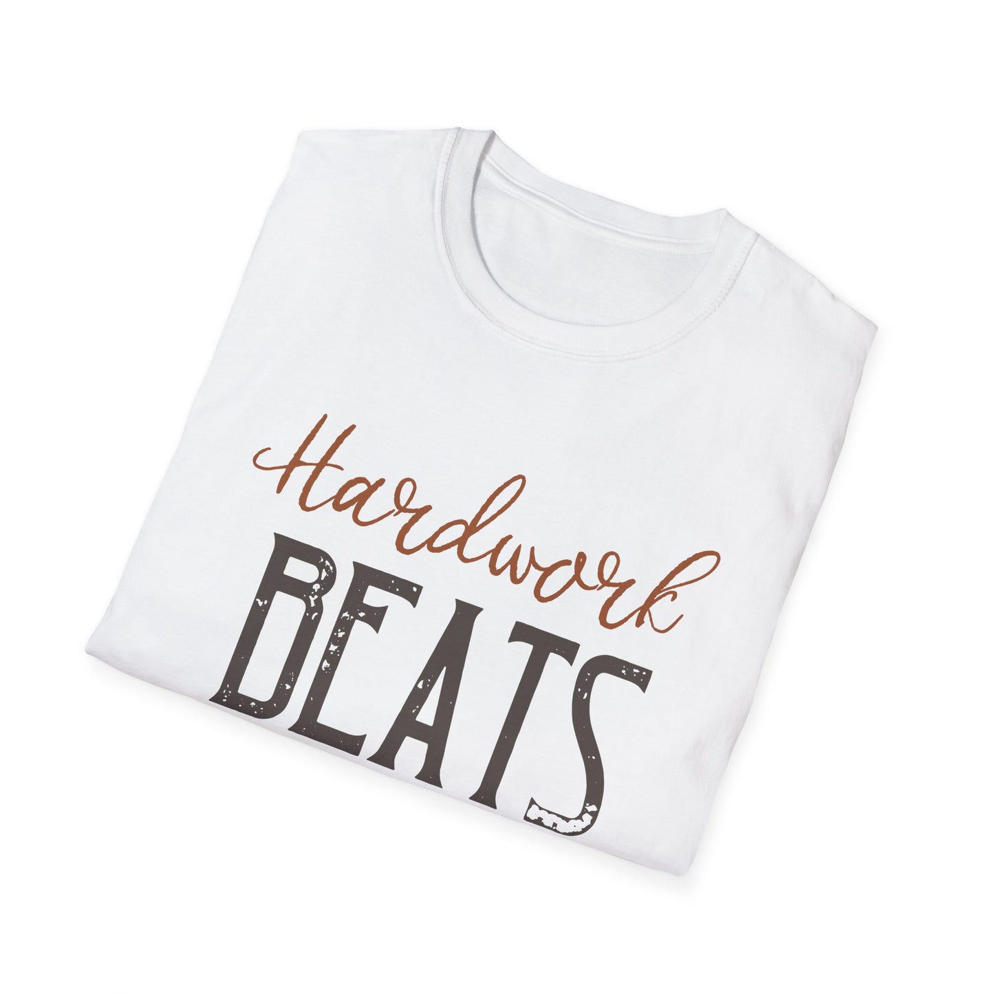 Motivational Unisex T-Shirt - Hardwork Beats Talent Design