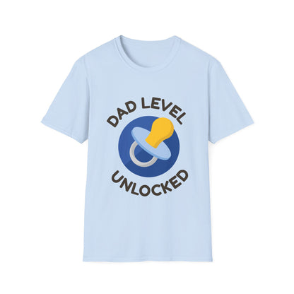 Father's Day Unisex T-Shirt - Dad Level Unlocked Design