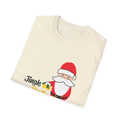 Christmas Unisex T-Shirt - Jingle Bells Santa Design