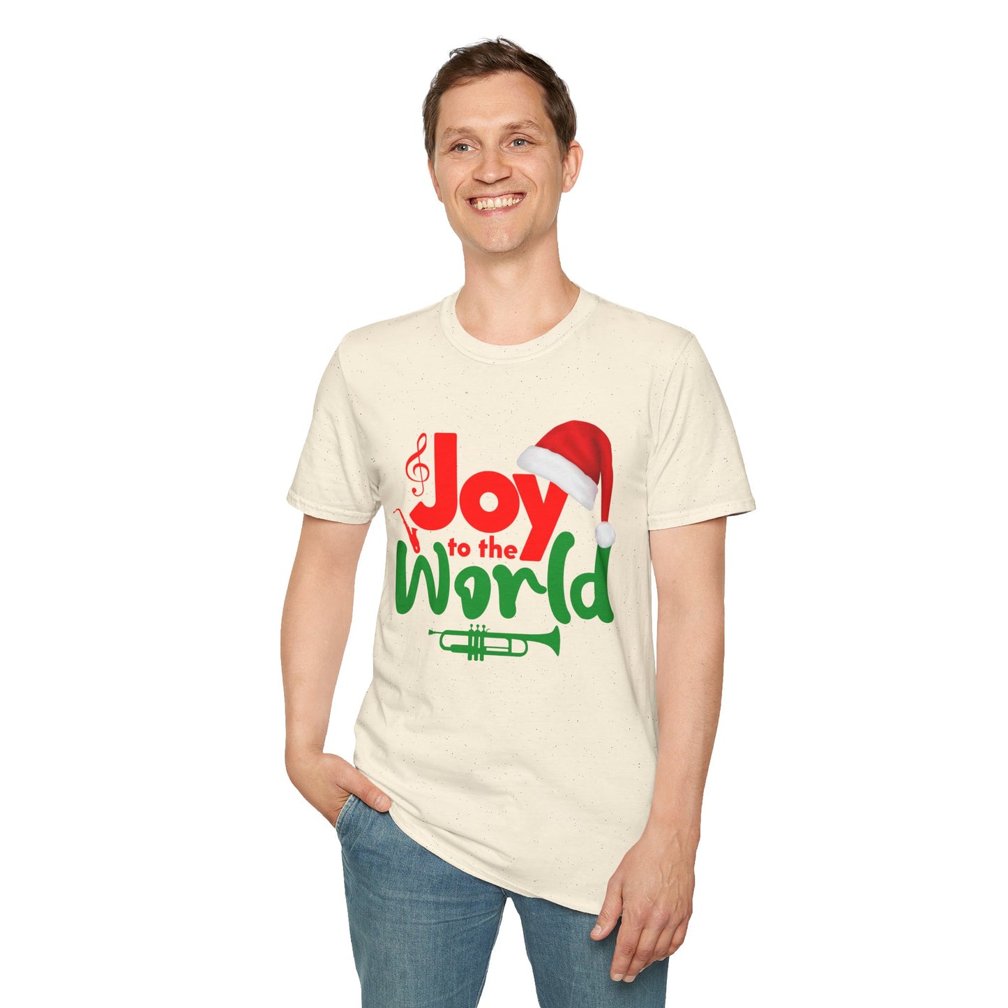 Christmas Unisex T-Shirt - Joy To The World Design