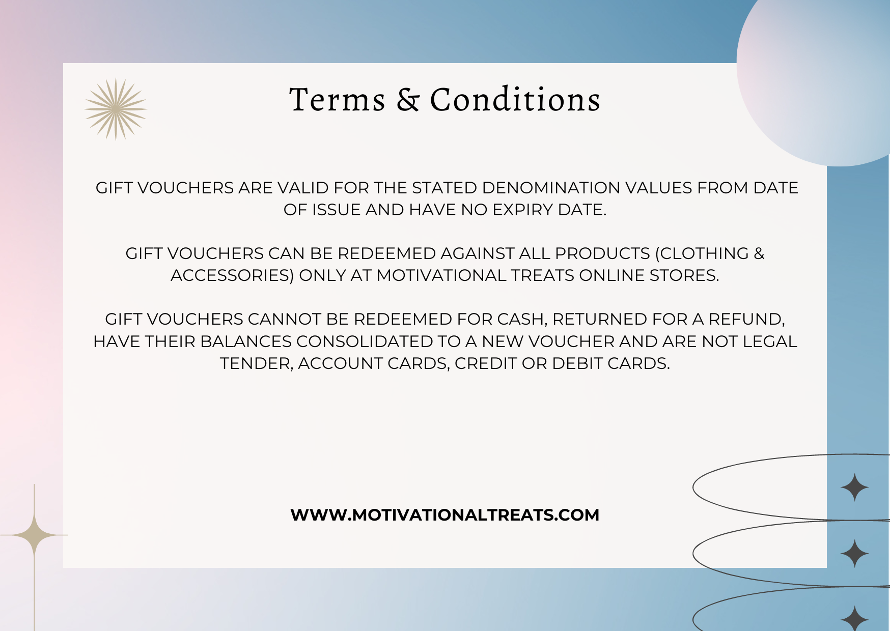 $10 Motivational Treats Gift Card - Motivational Treats