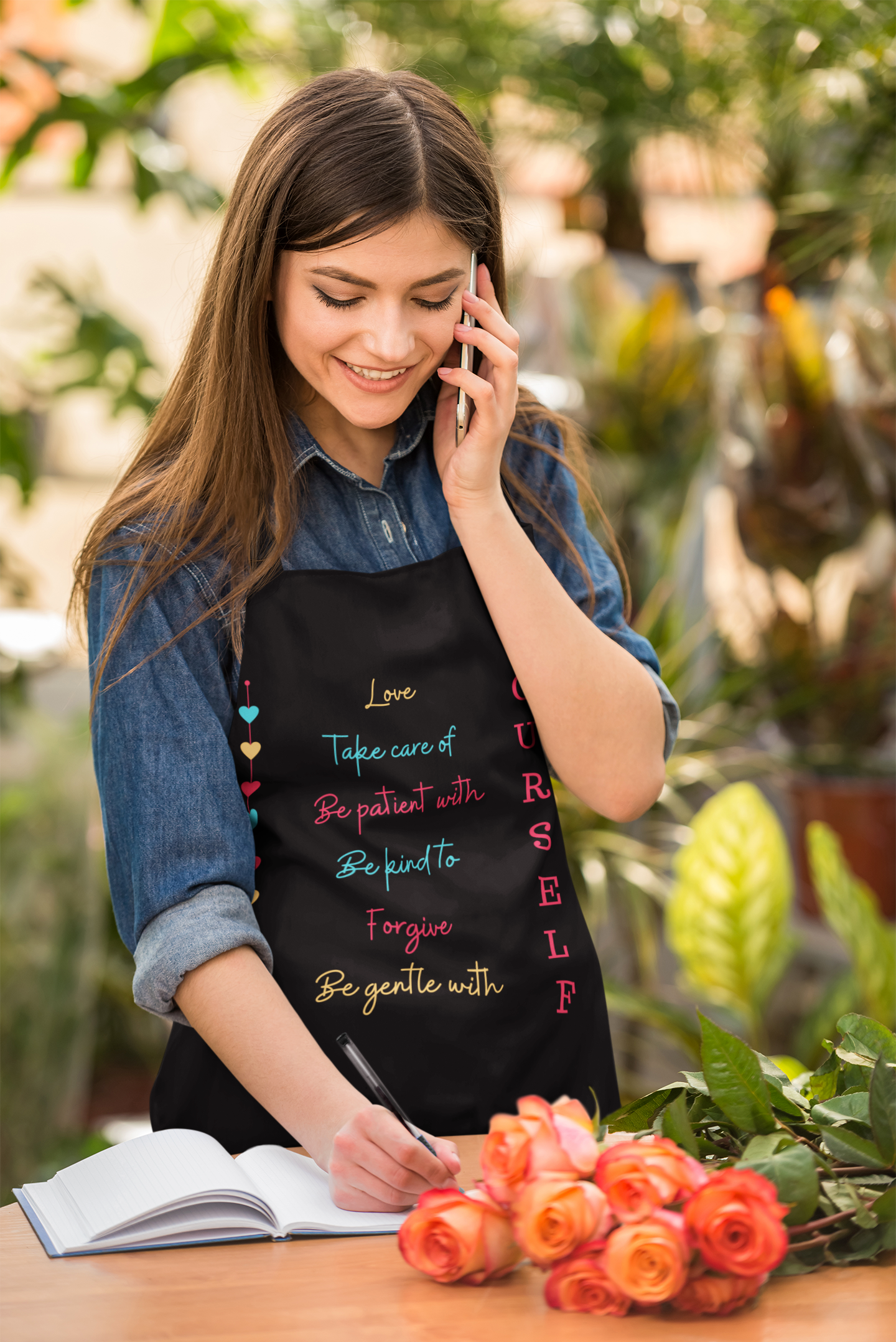 Love Yourself Motivational Apron - Motivational Treats