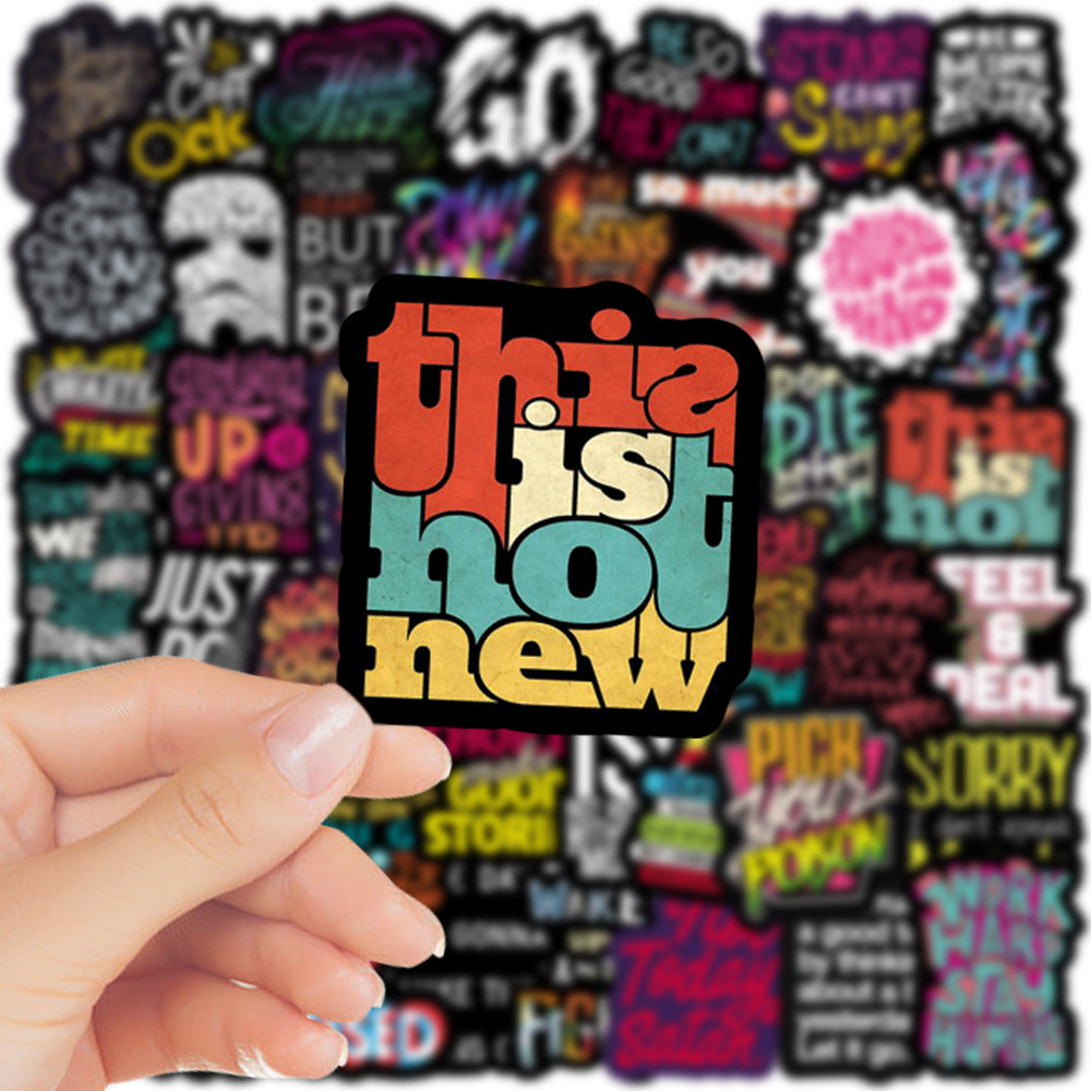 Empower Yourself with 50 pcs Inspirational Graffiti Stickers!