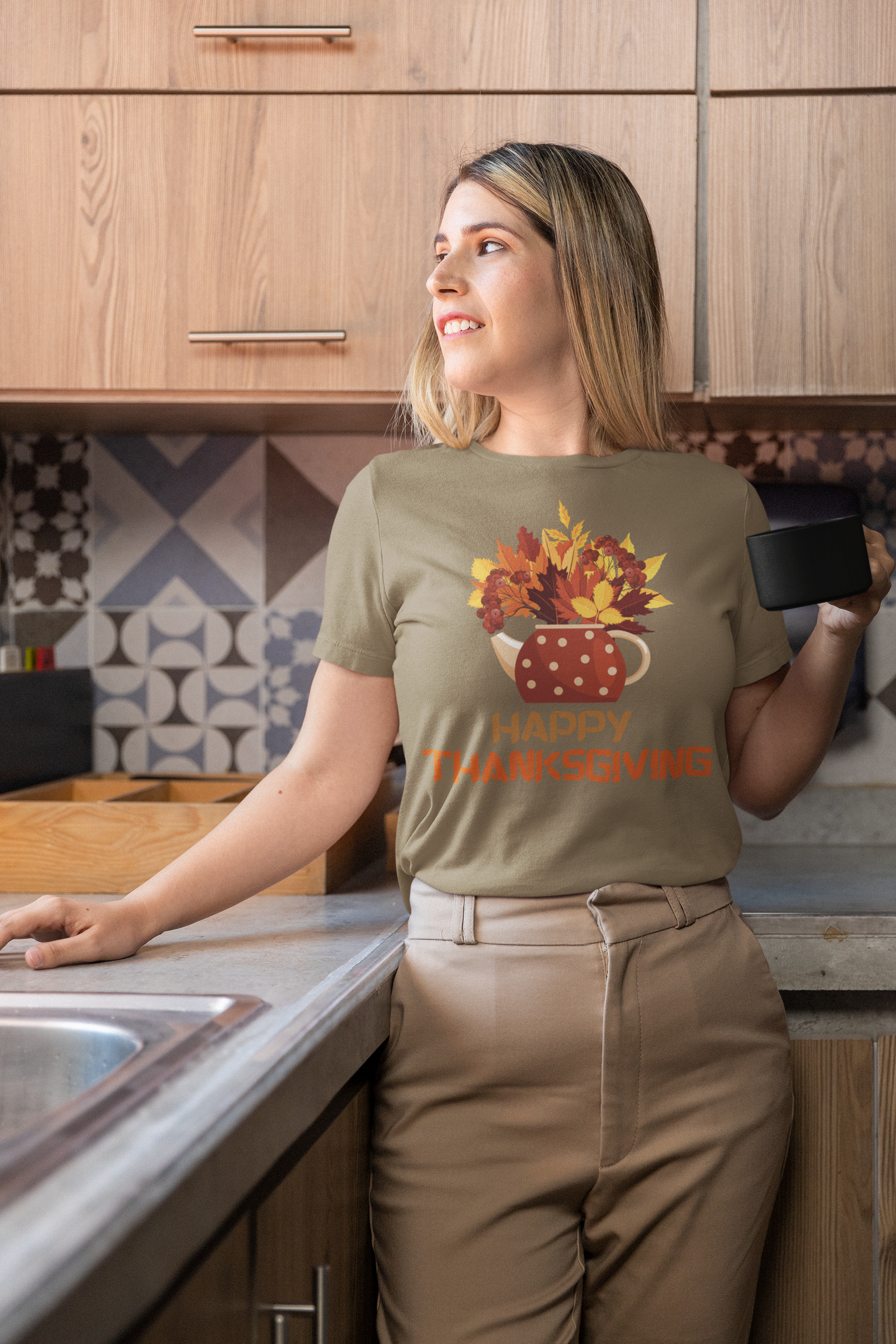 Kettle Plants in Fall Thanksgiving T-Shirt - Unisex - Motivational Treats