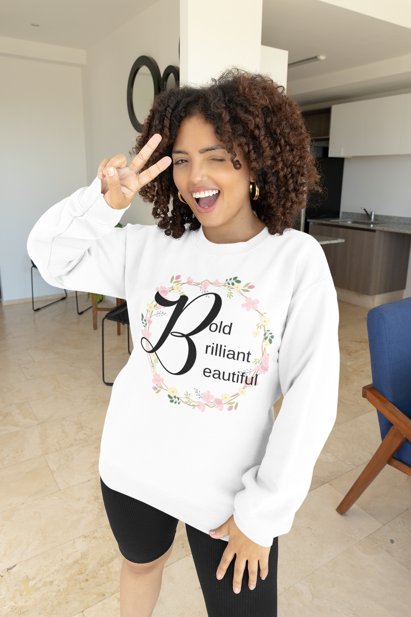 Bold Brilliant Beautiful Motivational Sweatshirt - Unisex - Motivational Treats