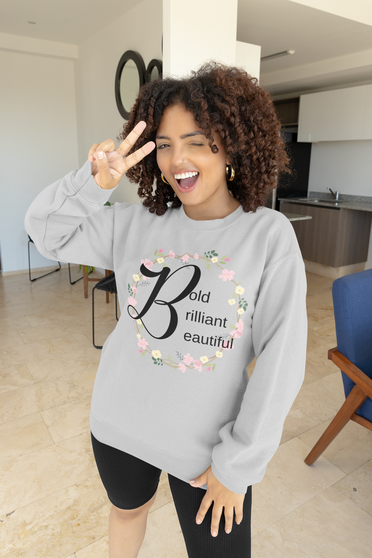 Bold Brilliant Beautiful Motivational Sweatshirt - Unisex - Motivational Treats