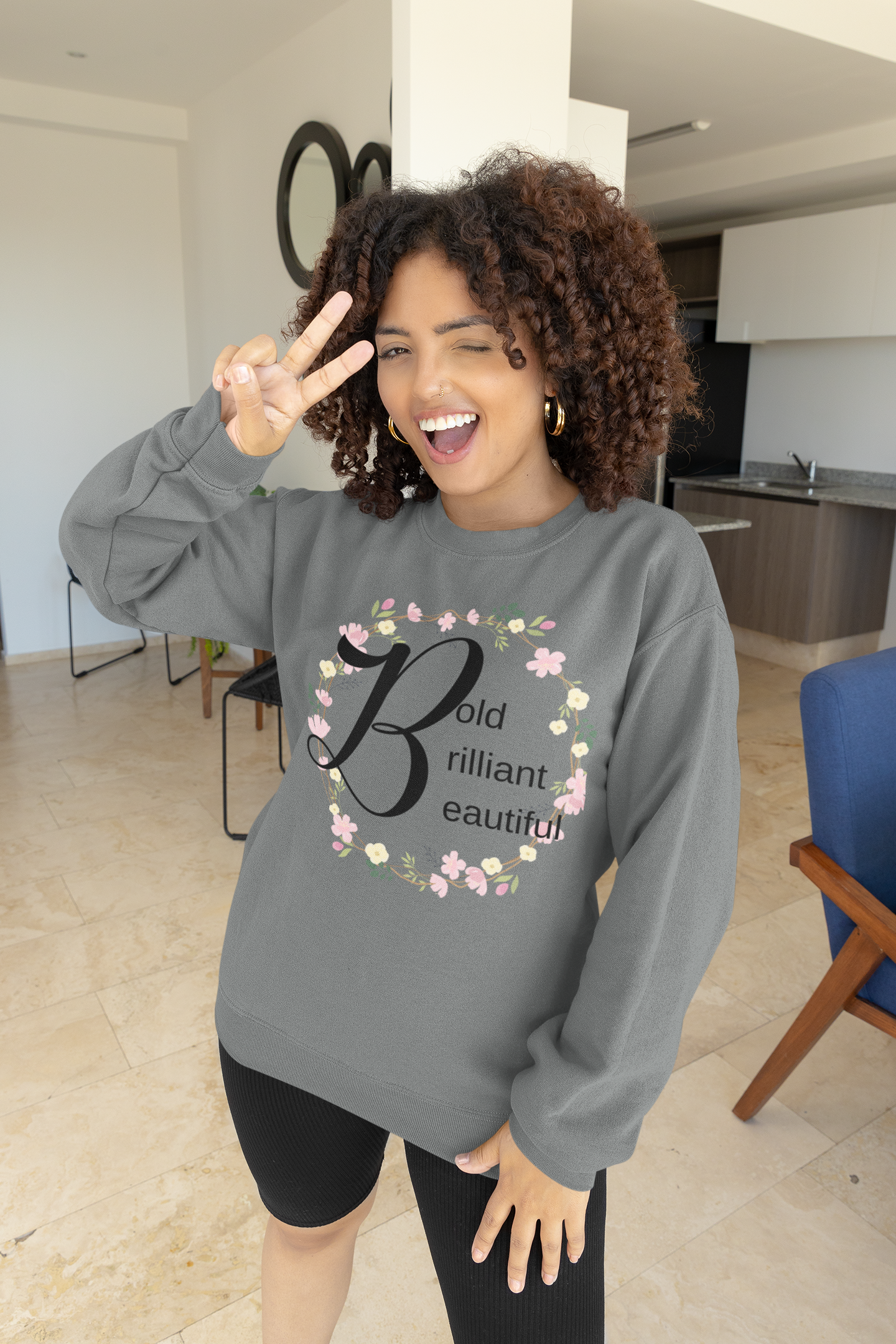 Bold Brilliant Beautiful Motivational Sweatshirt - Unisex - Motivational Treats