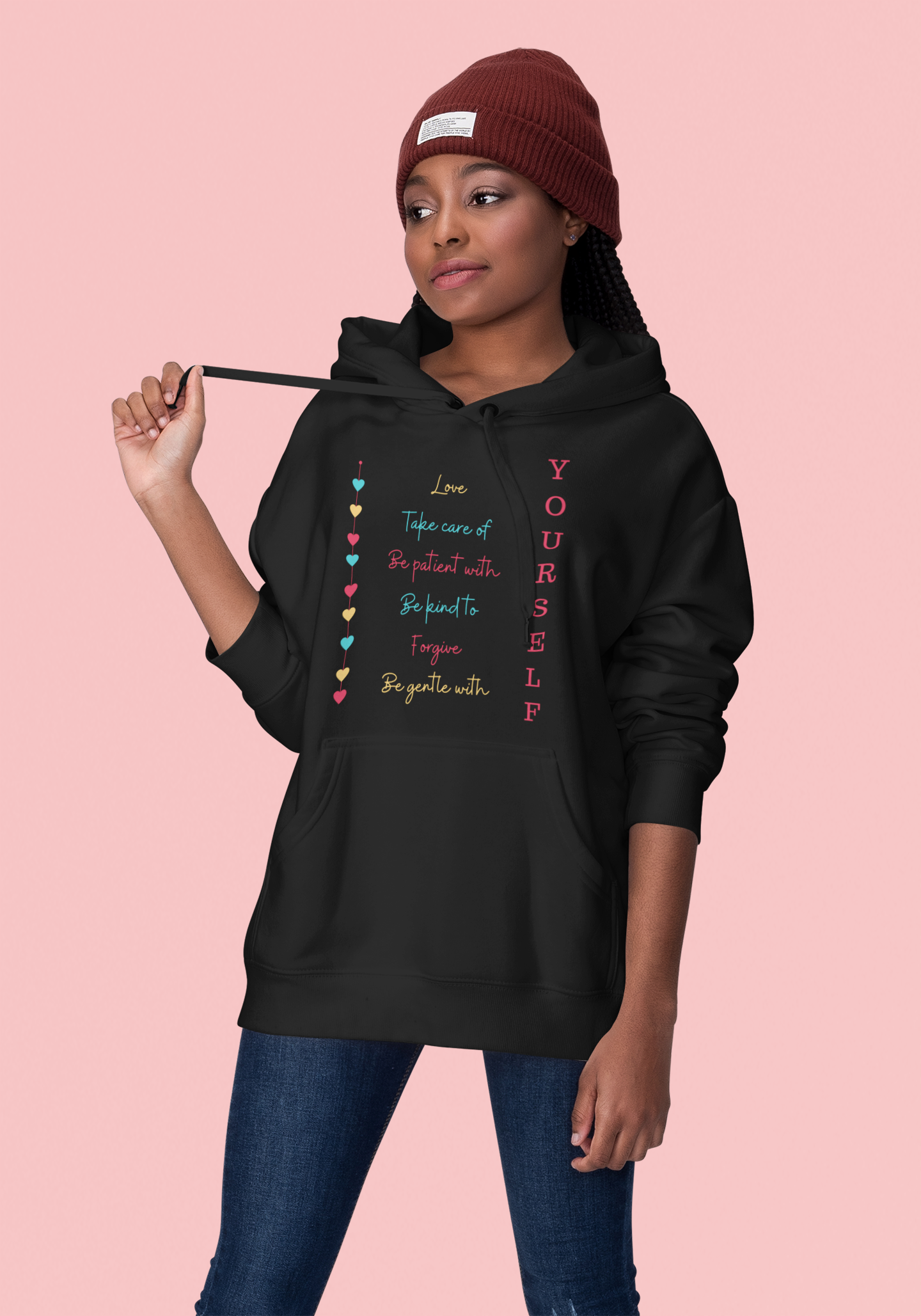 Love Yourself Motivational Hoodie - Unisex - Motivational Treats