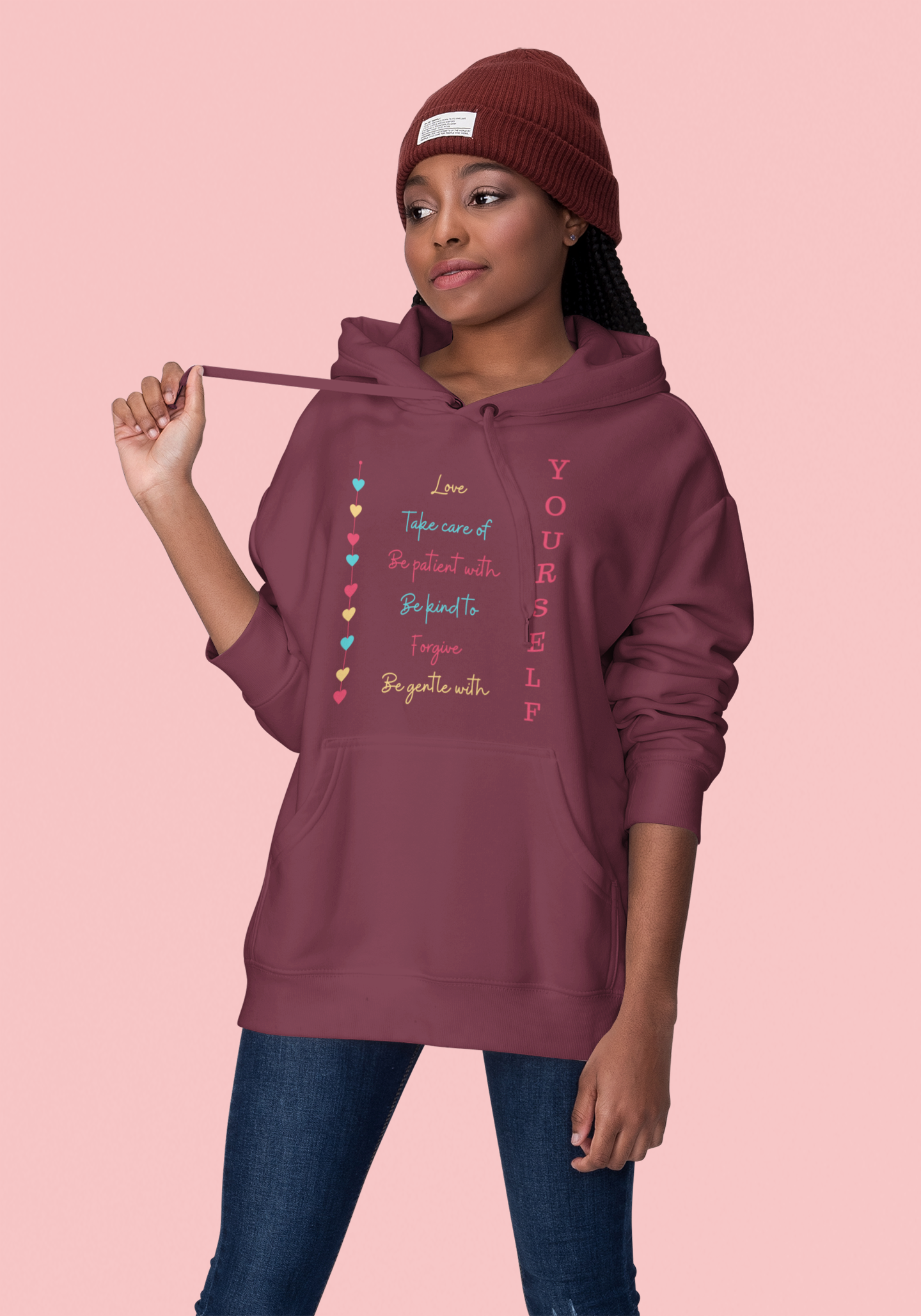 Love Yourself Motivational Hoodie - Unisex - Motivational Treats