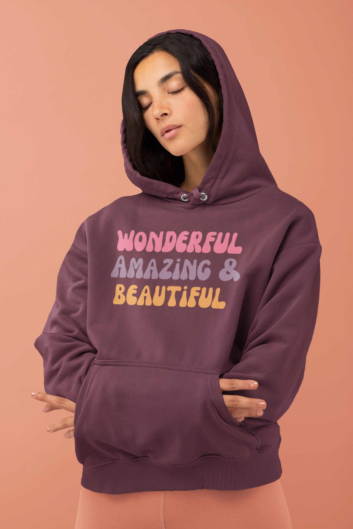 Wonderful Amazing And Beautiful Motivational Hoodie - Unisex - Motivational Treats