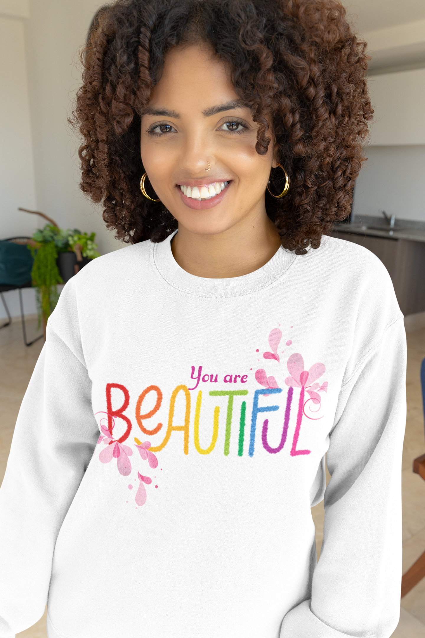 You Are Beautiful Motivational Sweatshirt - Unisex - Motivational Treats