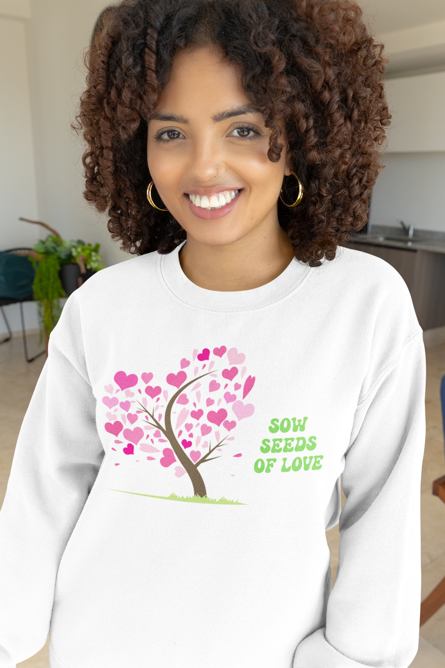 Sow Seeds Of Love Motivational Sweatshirt - Unisex - Motivational Treats