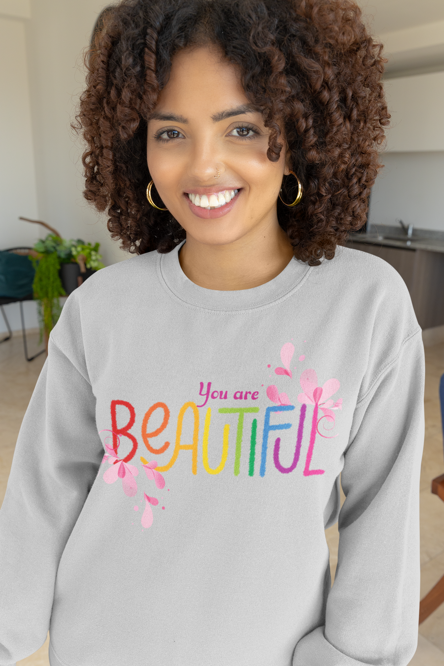 You Are Beautiful Motivational Sweatshirt - Unisex - Motivational Treats