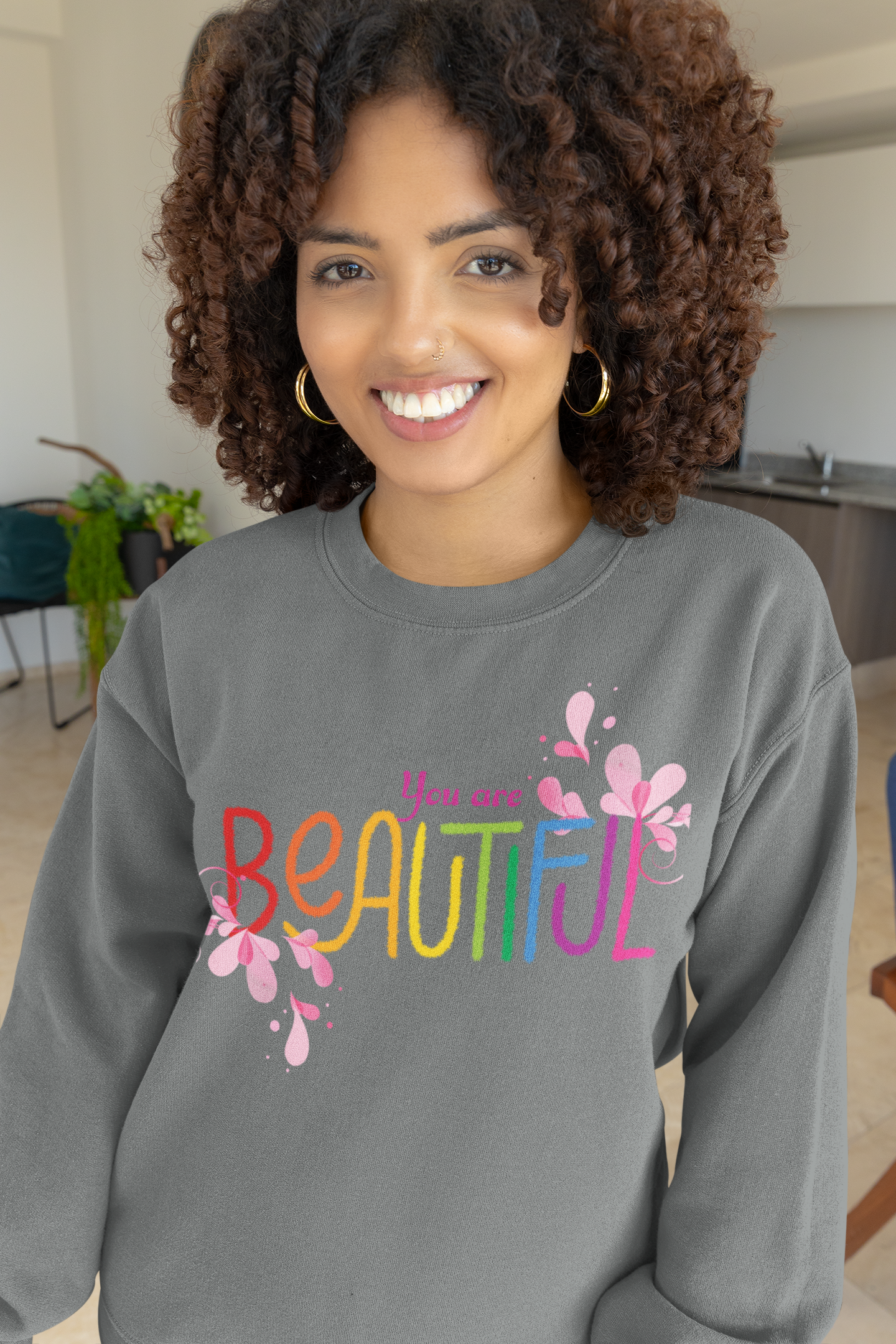 You Are Beautiful Motivational Sweatshirt - Unisex - Motivational Treats