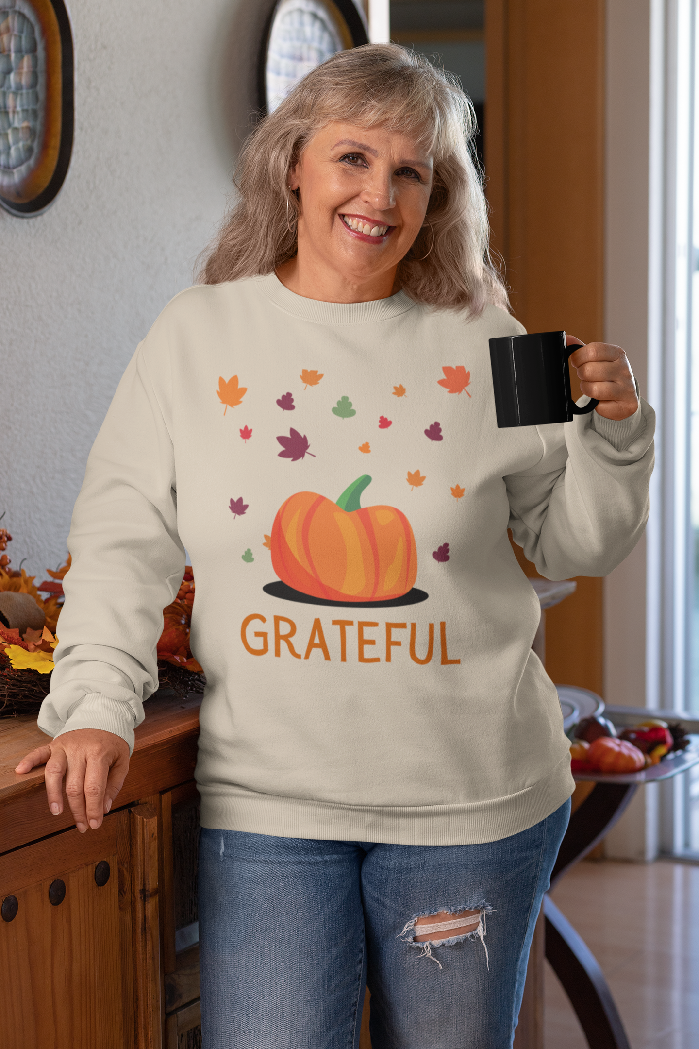 Grateful Thanksgiving Sweatshirt - Unisex - Motivational Treats