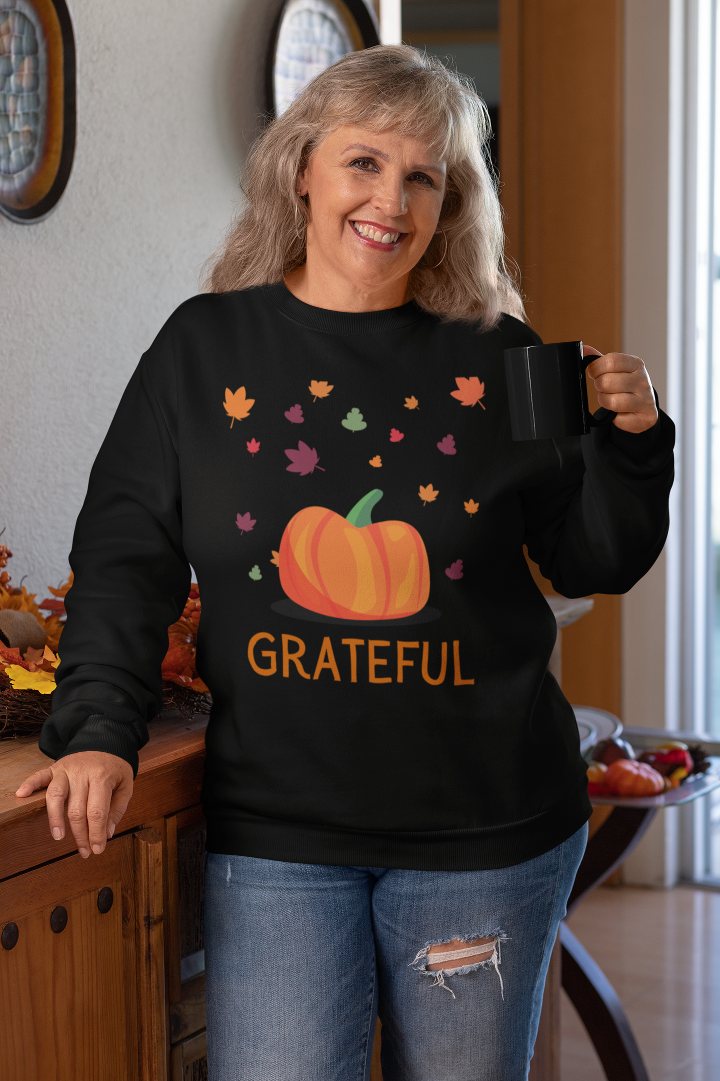 Grateful Thanksgiving Sweatshirt - Unisex - Motivational Treats