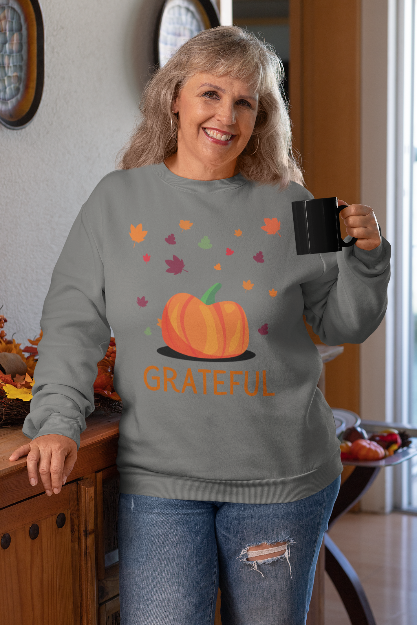 Grateful Thanksgiving Sweatshirt - Unisex - Motivational Treats