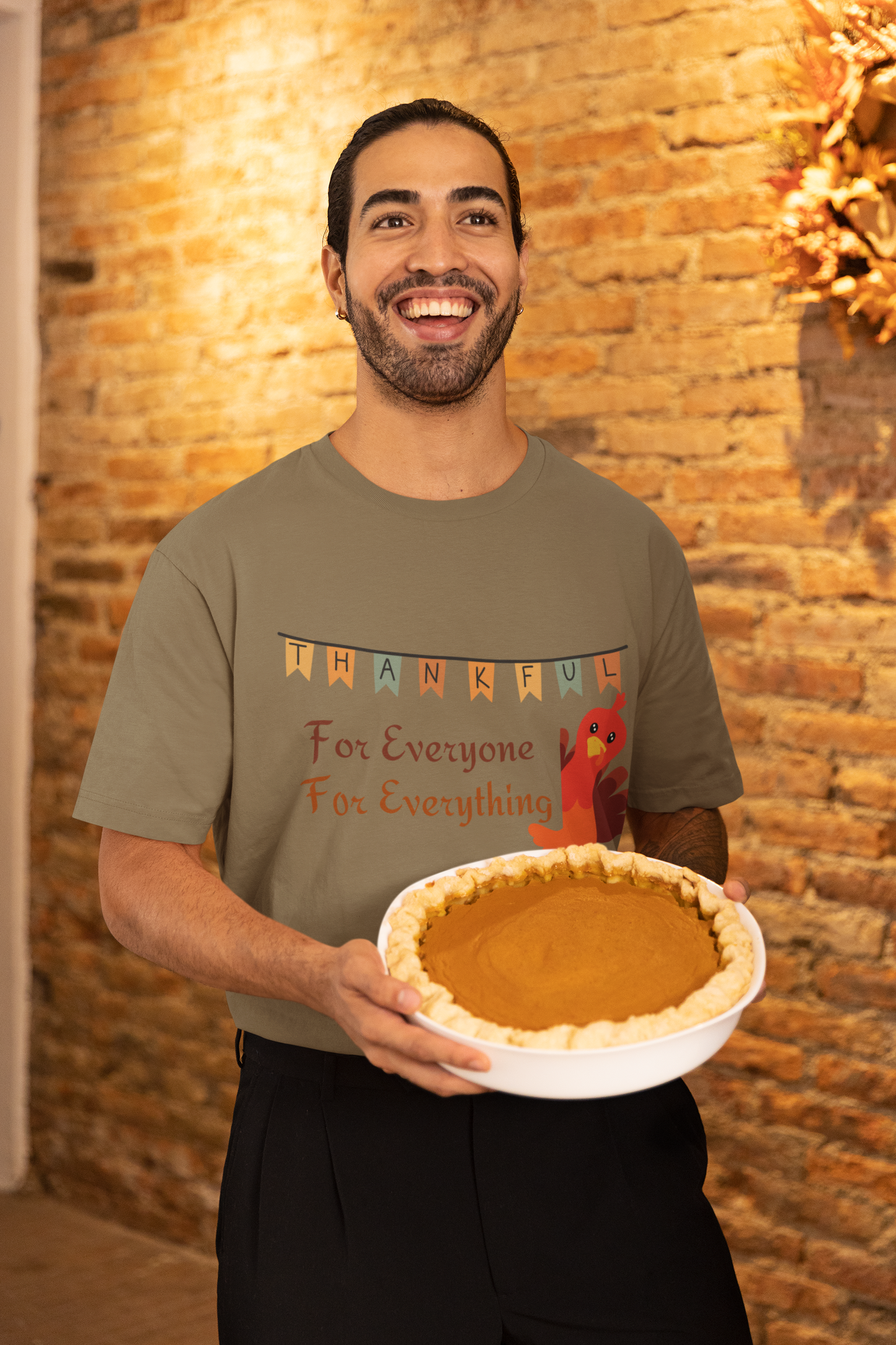 Thankful for Everyone and Everything Thanksgiving T-Shirt - Unisex - Motivational Treats