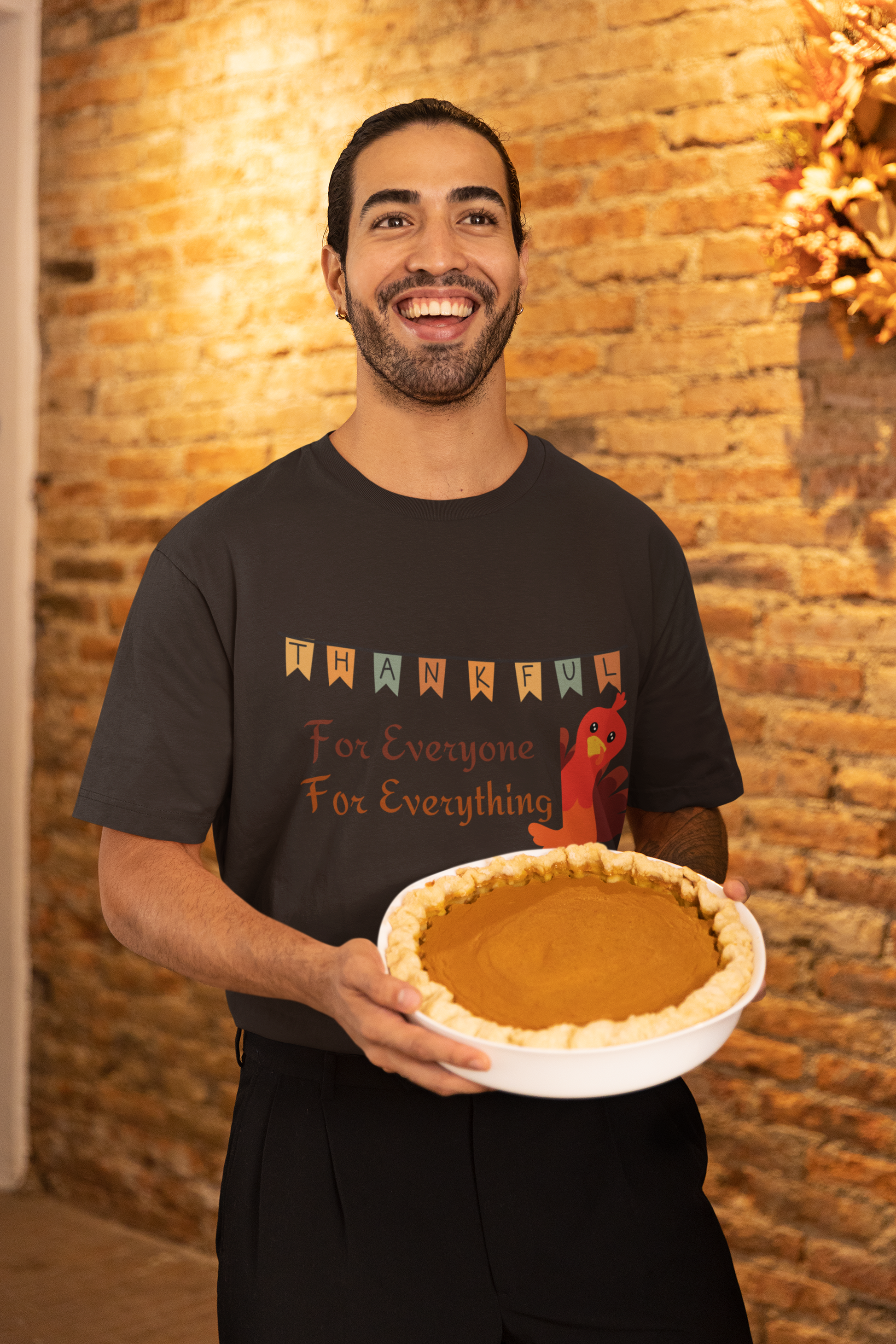 Thankful for Everyone and Everything Thanksgiving T-Shirt - Unisex - Motivational Treats