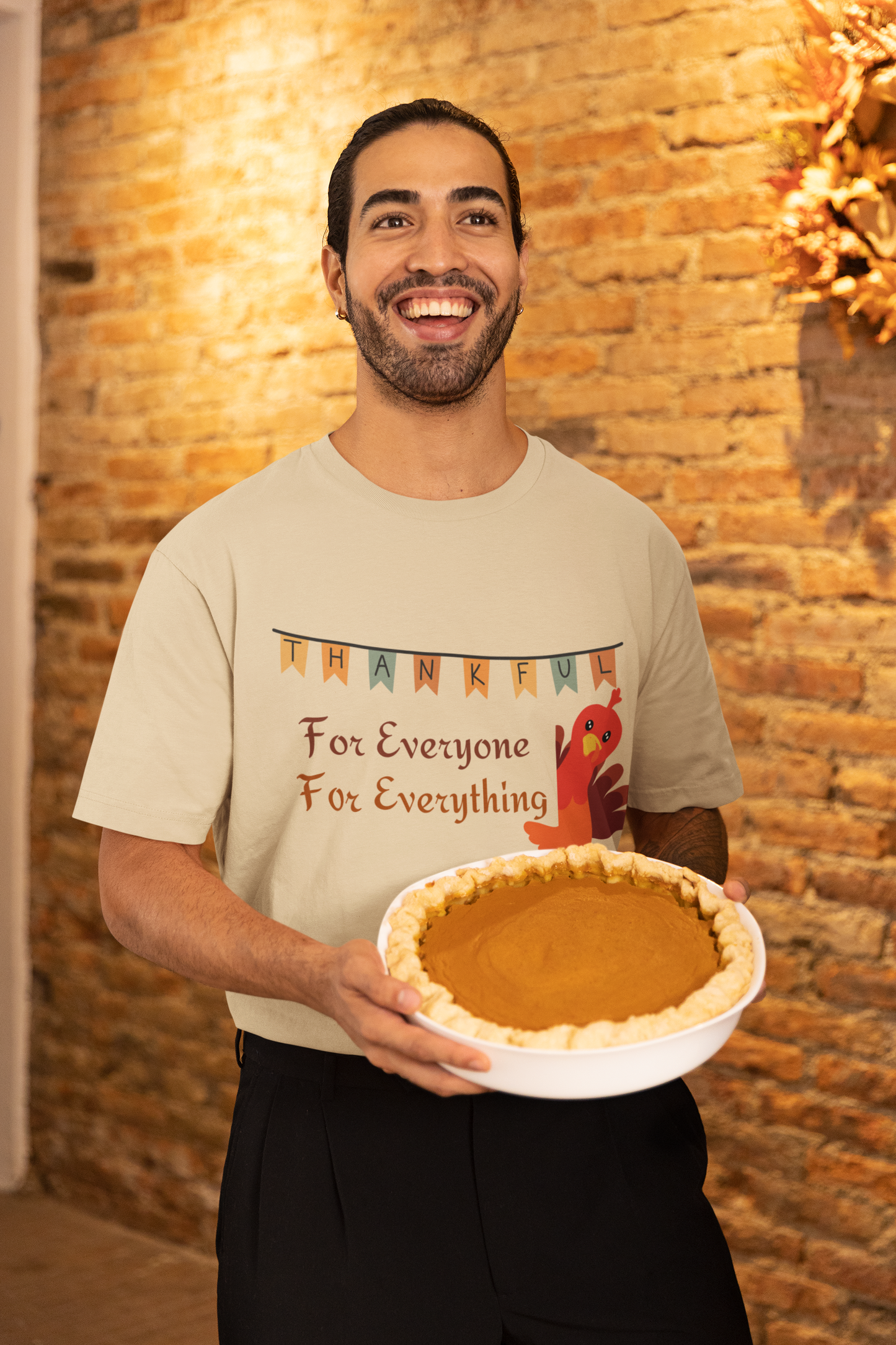 Thankful for Everyone and Everything Thanksgiving T-Shirt - Unisex - Motivational Treats