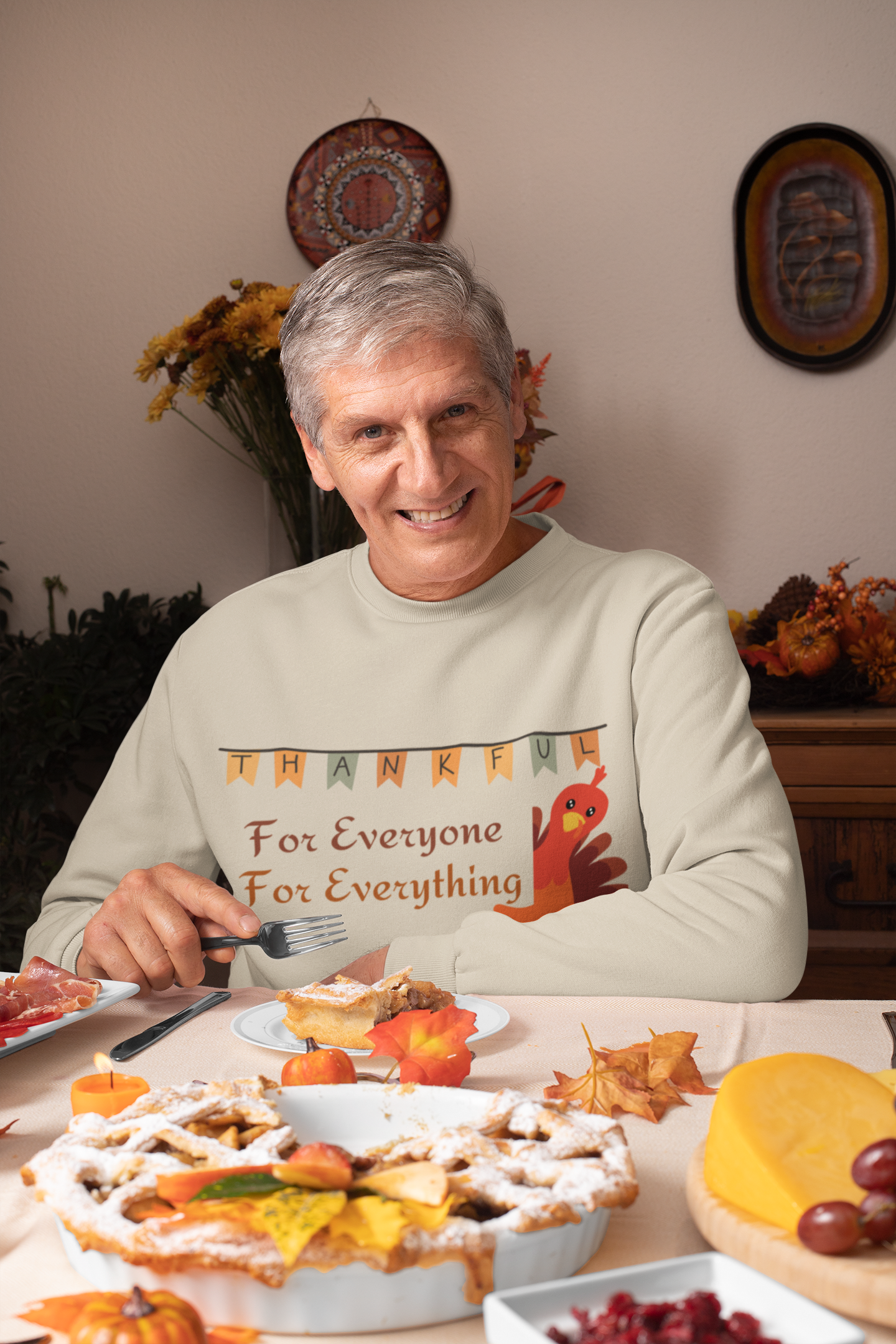 Thankful for Everyone Thanksgiving Sweatshirt - Unisex - Motivational Treats