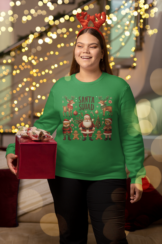 Santa Squad Christmas Sweatshirt - Unisex - Motivational Treats