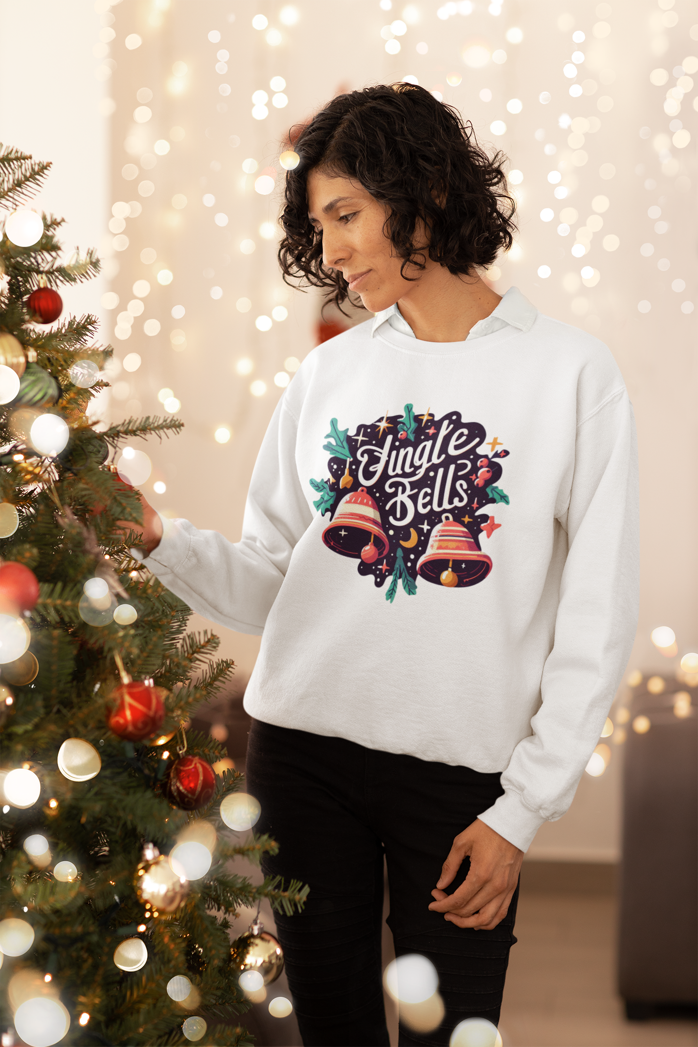 Jingle Bells Christmas Sweatshirt - Unisex - Motivational Treats