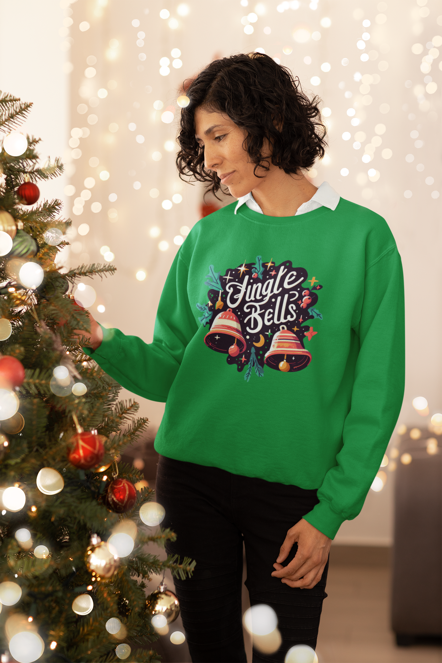 Jingle Bells Christmas Sweatshirt - Unisex - Motivational Treats