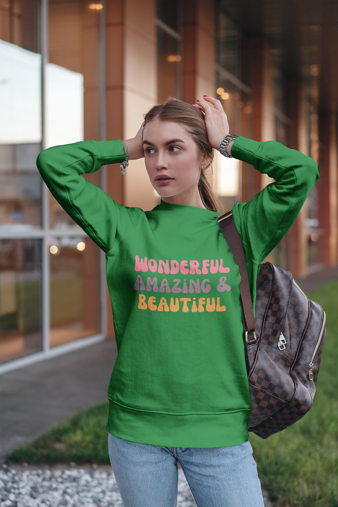 Wonderful Amazing And Beautiful Motivational Sweatshirt - Unisex - Motivational Treats