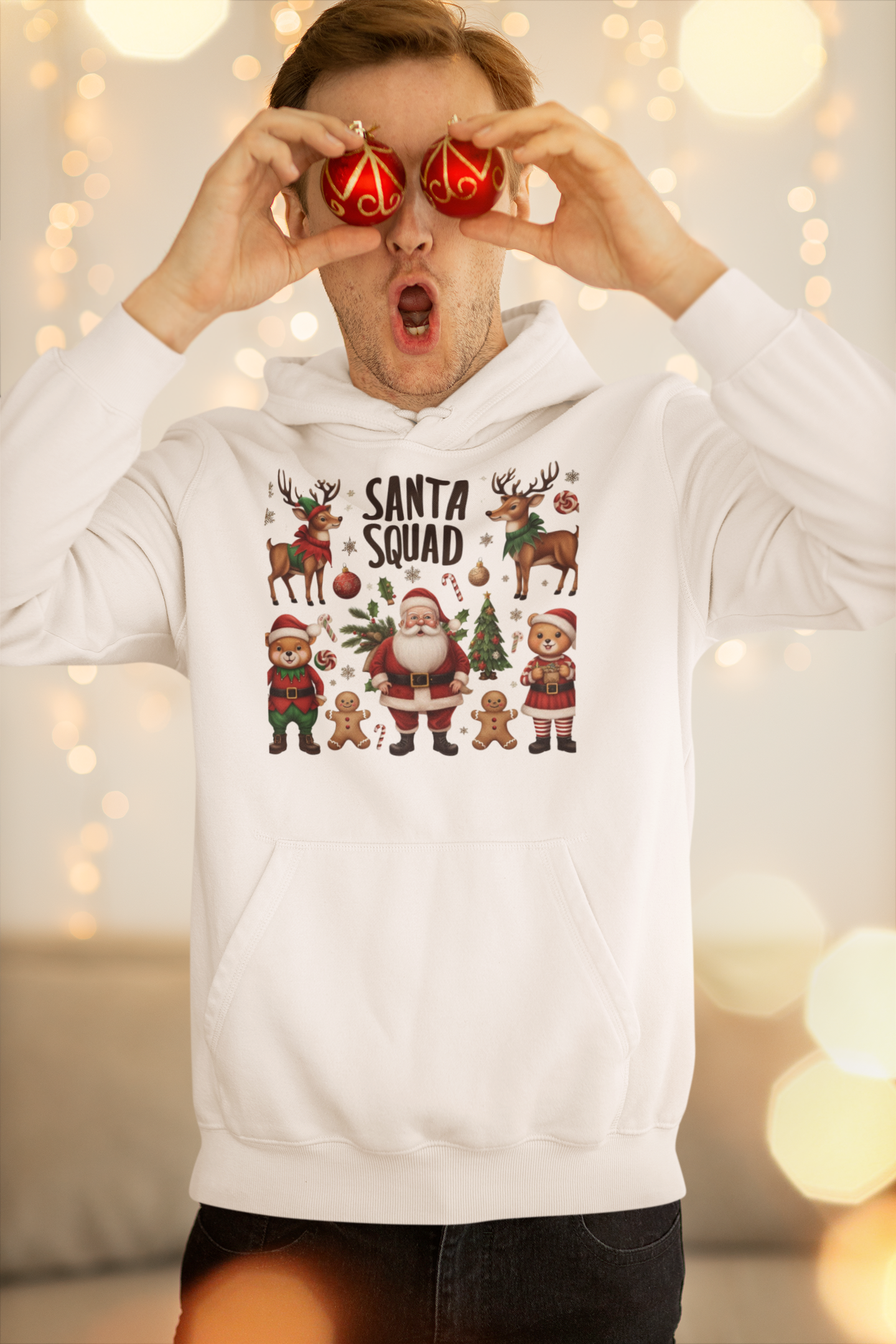 Santa Squad Christmas Hoodie - Unisex - Motivational Treats