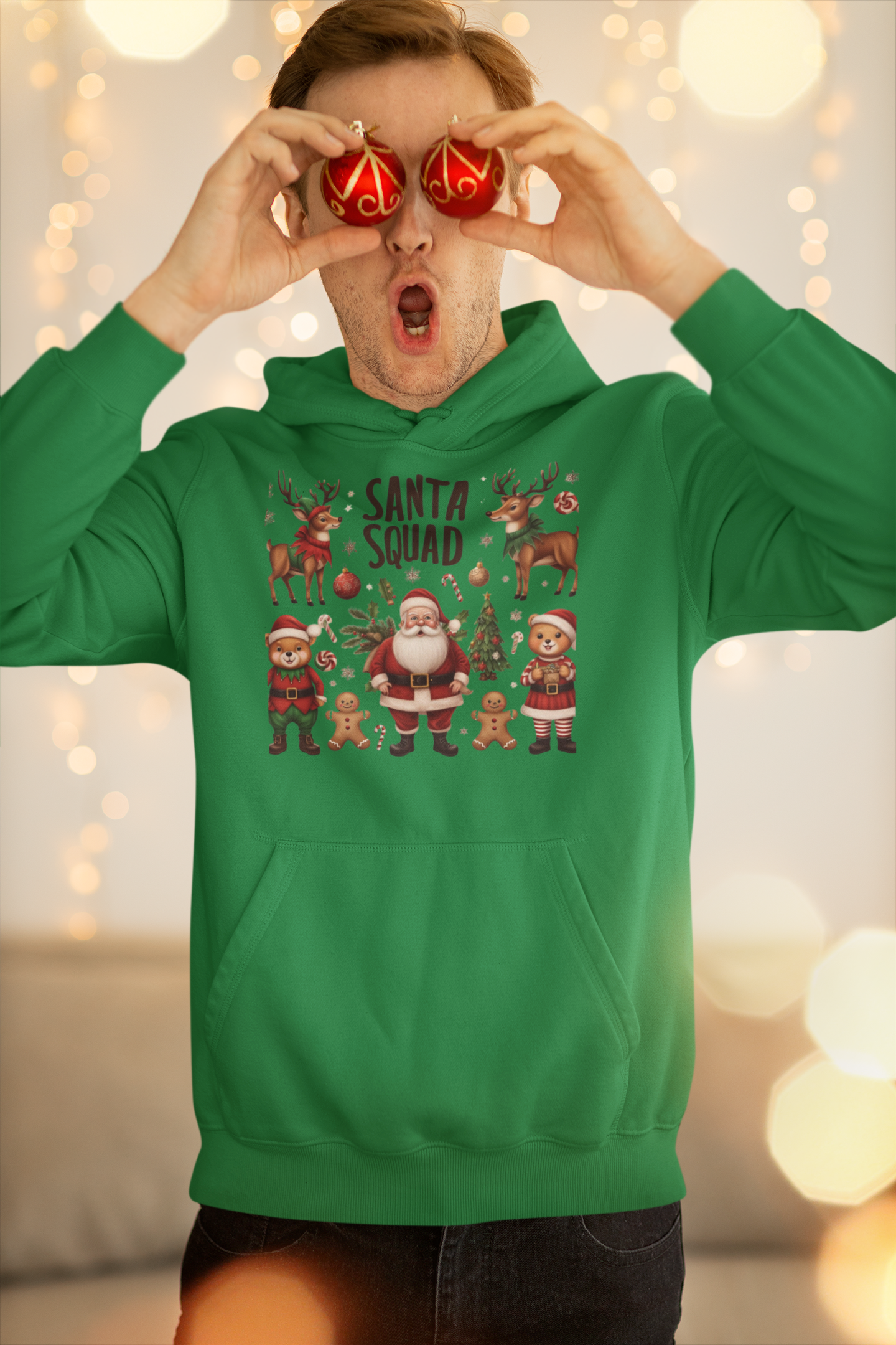 Santa Squad Christmas Hoodie - Unisex - Motivational Treats