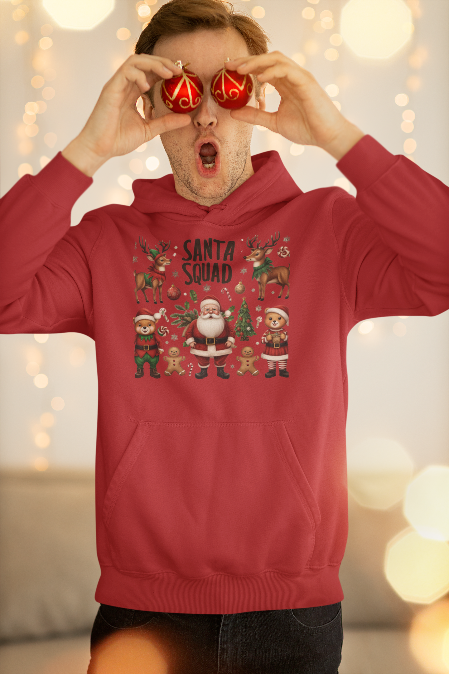 Santa Squad Christmas Hoodie - Unisex - Motivational Treats